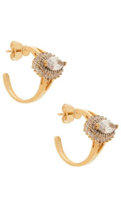 Anton Heunis Post Ring Earrings In Orange