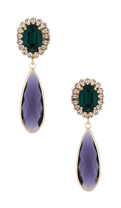 Anton Heunis Stud With Clip Oval & Tear Pendant