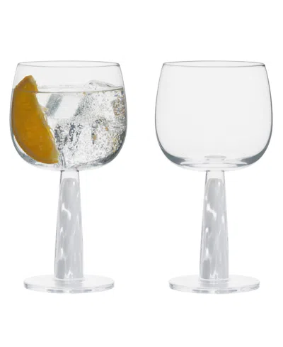 Anton Studio Designs Bjorn Gin Glasses, Set Of 2 In White