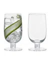 Anton Studio Designs Bjorn Highball Tumblers, Set Of 2 In White