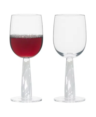 Anton Studio Designs Bjorn Wine Glasses, Set Of 2 In White