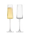 Anton Studio Designs Empire Clear Champagne Flutes, Set Of 2 In Clear