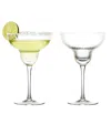 Anton Studio Designs Empire Clear Margarita Glasses, Set Of 2 In Clear