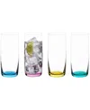 Anton Studio Designs Gala Highball Tumblers, Set Of 4 In Multicolor