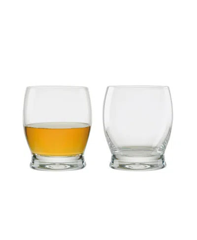 Anton Studio Designs Manhattan Double Old Fashioned Tumblers, Set Of 2 In Clear