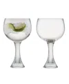 Anton Studio Designs Manhattan Gin Glasses, Set Of 2 In Clear