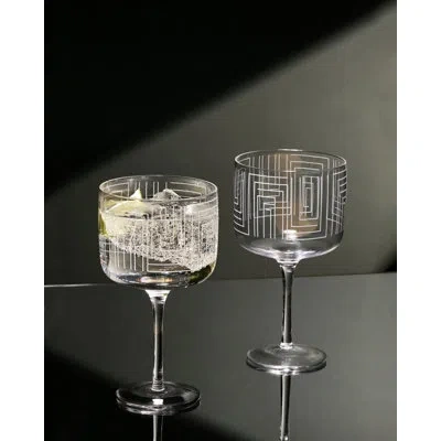 Anton Studio Designs Maze - Gin Glasses - Clear