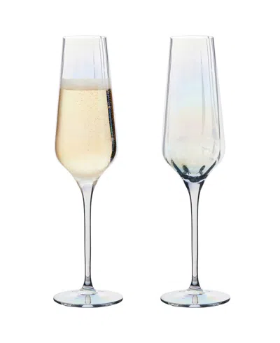 Anton Studio Designs Palazzo Champagne Flutes, Set Of 2 In Multicolor