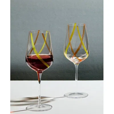 Anton Studio Designs Rio Wine Glasses In Citrus