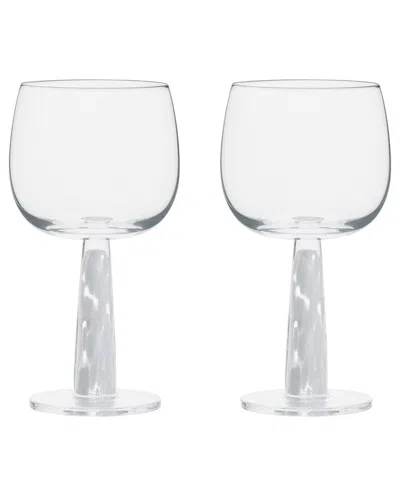 Anton Studio Designs Set Of 2 Björn Gin Glasses In White