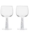 Anton Studio Designs Set Of 2 Manhattan Gin Glasses In White