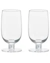 Anton Studio Designs Set Of 2 Björn Highball Tumblers In White