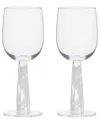 Anton Studio Designs Set Of 2 Björn Wine Glasses In White
