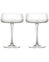 Anton Studio Designs Set Of 2 Empire Clear Champagne Coupes