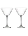 Anton Studio Designs Set Of 2 Empire Clear Cocktail Glasses