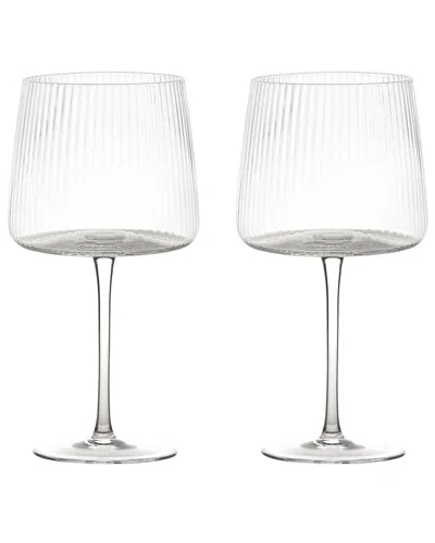 Anton Studio Designs Set Of 2 Empire Clear Gin Glasses