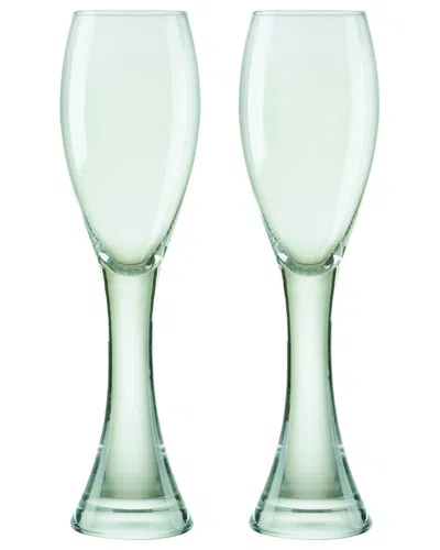 Anton Studio Designs Set Of 2 Manhattan Champagne Flutes