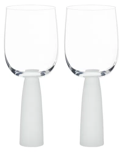 Anton Studio Designs Set Of 2 Oslo Wine Glasses In Transparent