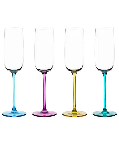 Anton Studio Designs Set Of 4 Gala Champagne Flutes