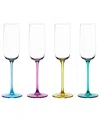 Anton Studio Designs Set Of 4 Gala Champagne Flutes