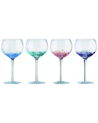 Anton Studio Designs Set Of 4 Speckle Gin Glasses In Multi