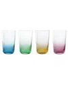 Anton Studio Designs Set Of 4 Swirl Highball Tumblers