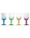 Anton Studio Designs Set Of 4 Speckle Wine Glasses