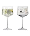 Anton Studio Designs Skye Gin Glasses, Set Of 2 In Gold