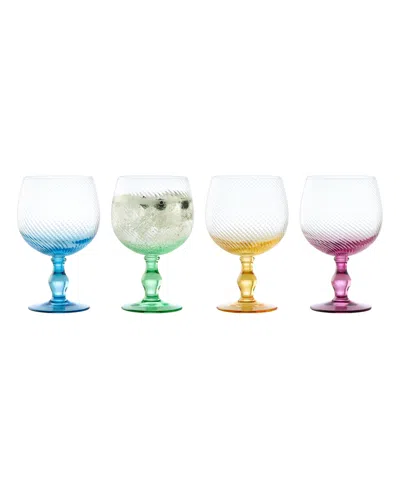 ANTON STUDIO DESIGNS SWIRL GIN GLASSES, SET OF 4