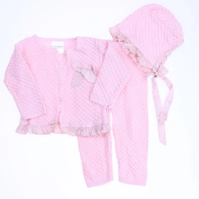 Pre-owned Antonella Kids' Girls Pink Apparel Sets