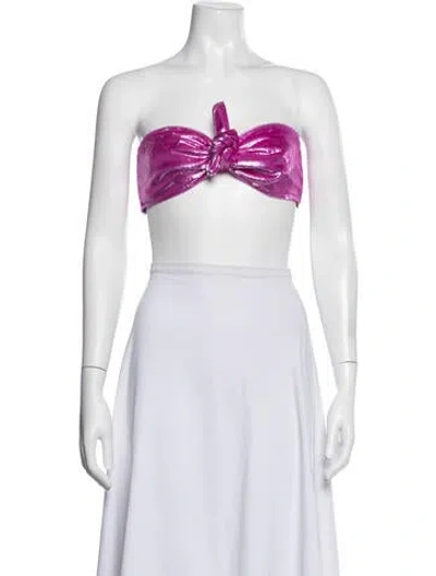 Pre-owned Antonella Rizza Strapless Crop Top W/ Tags In White