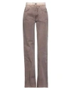 Antonella Rizza Woman Denim Pants Cocoa Size 2 Cotton In Brown