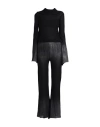 Antonella Rizza Woman Jumpsuit Black Size L Polyamide, Mohair Wool, Wool