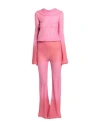 Antonella Rizza Woman Jumpsuit Pink Size S Polyamide, Mohair Wool, Wool