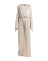 Antonella Rizza Woman Jumpsuit Platinum Size L Viscose, Polyester In Grey