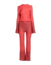 Antonella Rizza Woman Jumpsuit Red Size L Polyamide, Mohair Wool, Wool In Red