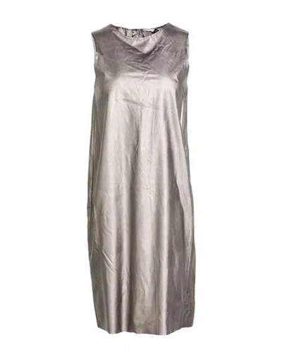 Antonella Valsecchi Woman Mini Dress Grey Size S Polyester In Gray