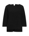 Antonella Valsecchi Woman T-shirt Black Size M Polyester In Black