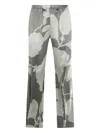 Antonelli Abstract-pattern Print Trousers In Grey