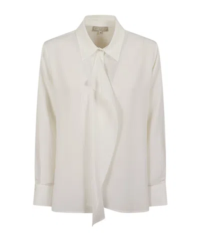 Antonelli Adria Mara Ruffled Shirt In White