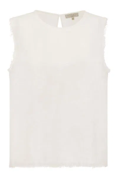 ANTONELLI ANTONELLI ADRIEN - LINEN SLEEVELESS JUMPER