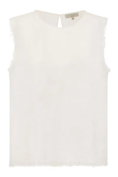 ANTONELLI ANTONELLI ADRIEN - LINEN SLEEVELESS JUMPER