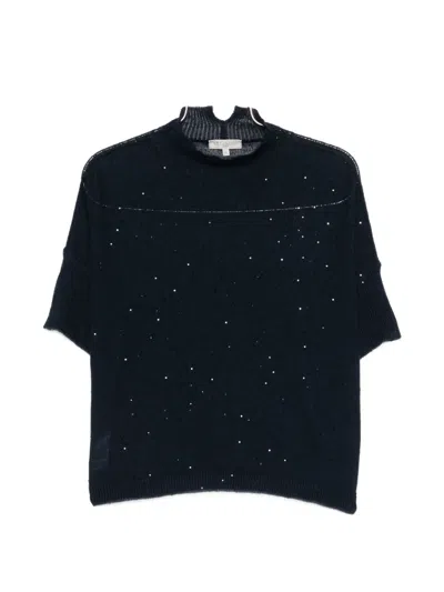 Antonelli Agatea Embellished T-shirt In Blue