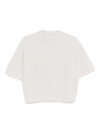 Antonelli Alpaca Wool-blend Jumper In White