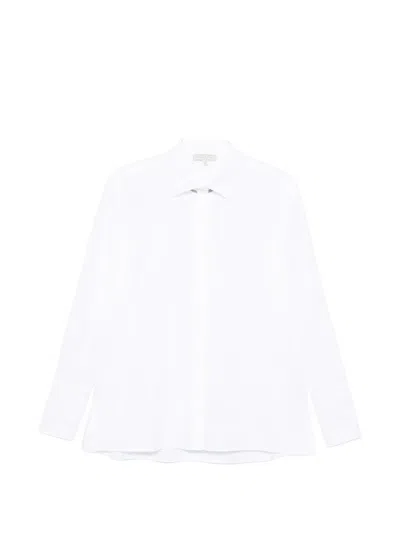 Antonelli Amaretto Concealed-front Button-cuff Shirt In White