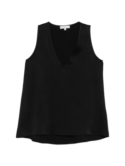Antonelli Angelica V-neck Blouse In Black