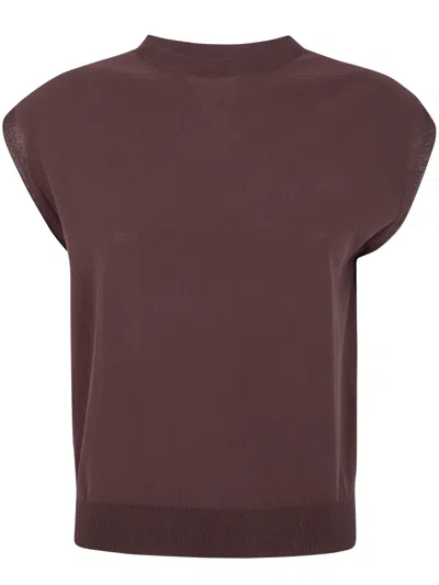 Antonelli "ariel Kyoto" Turtle Neck Sweater In Burgundy
