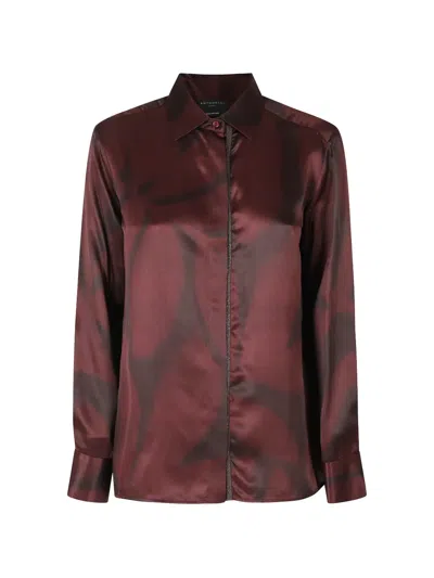 Antonelli Artemisia Abstract-print Shirt In Red