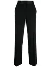 Antonelli Asymmetric Front-button Tailored Trousers In 黑色