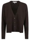 Antonelli Button Long-sleeved Sweater In Brown